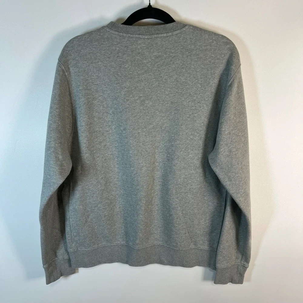 Nike Sportswear Club Fleece Crewneck Sweatshirt Gray Mens‎ Medium Swoosh Logo